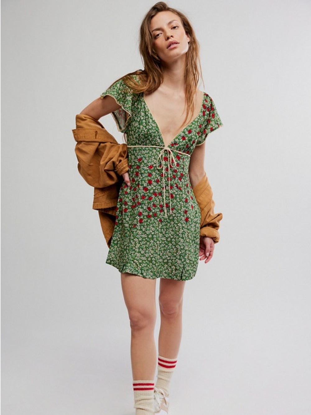 FREE PEOPLE Backroads Mini Dress L - Picture 2 of 6